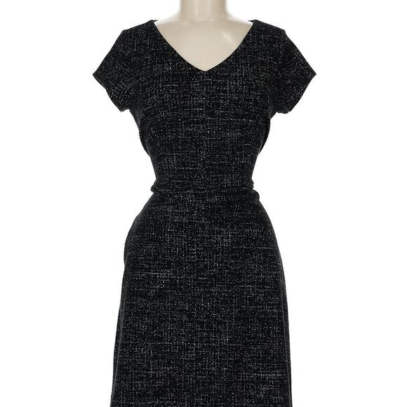 NWT Loft tweed tie waist size 00P in black - Picture 1 of 4